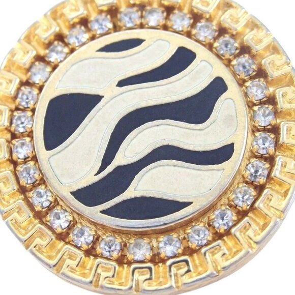 198158BL (S1) Gianni Versace Earrings Gold Metal - Picture 9 of 12